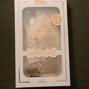 Case Mate waterfall glitter iPhone XR phone case